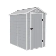 Altany ogrodowe - Corciano Domek narzędziowy plastikowy 134x192x204cm szary AVE B - miniaturka - grafika 1