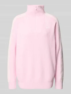 Sweter z dzianiny ze stójką - Swetry damskie Sweter z dzianiny ze stójką - Swetry damskie - miniaturka - grafika 1