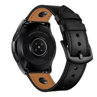 Akcesoria do smartwatchy - SKÓRZANY PASEK DO SAMSUNG GEAR S3 / GALAXY WATCH 46MM / HUAWEI GT 2 46MM / GT 2 PRO / GT 3 46MM / REALME WATCH S / S PRO / XIAOMI MI WATCH - miniaturka - grafika 1