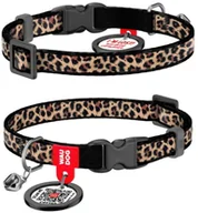 Obroże dla kotów - WAU DOG OBROŻA DLA KOTA Z ADRESÓWKĄ I DZWONKIEM XS 10mm/20-30cm LAMPART - miniaturka - grafika 1