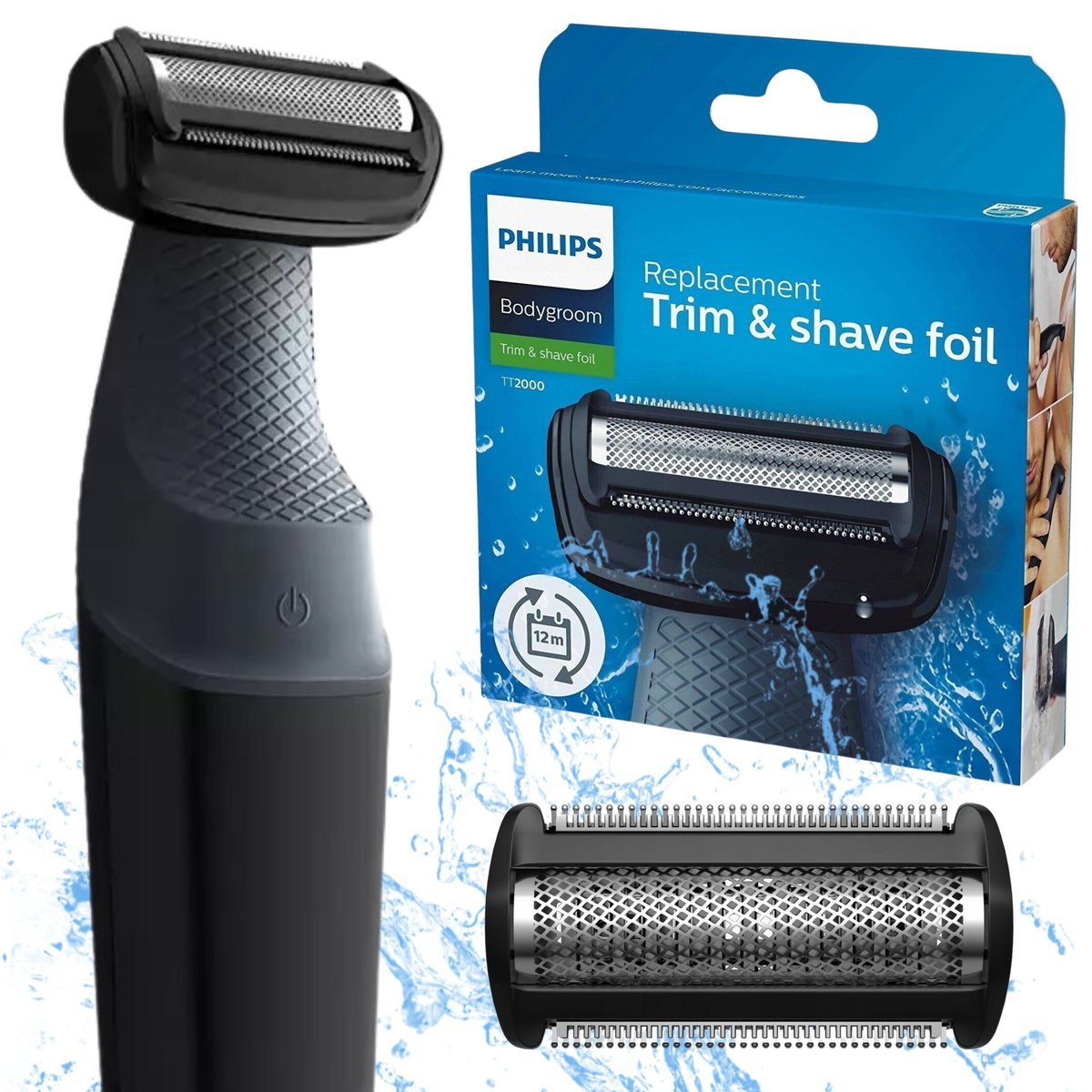 FOLIA OSTRZA TNĄCE DO GOLARKI PHILIPS DO CIAŁA I MIEJSC INTYMNYCH - 1 SZT.