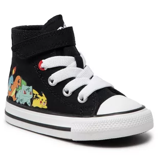 Converse Trampki Ctas Hi A01229C Black/Multi/White - Trampki damskie - miniaturka - grafika 1