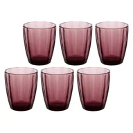 Szklanki - ROSE&TULIPANI AMAMI Zestaw 6 szklanek 320 ml purpurowy - miniaturka - grafika 1