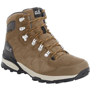Buty damskie Jack Wolfskin Refugio Texapore Mid W Rozmiar butów (UE): 39 / Kolor: brązowy - Buty trekkingowe damskie - miniaturka - grafika 1
