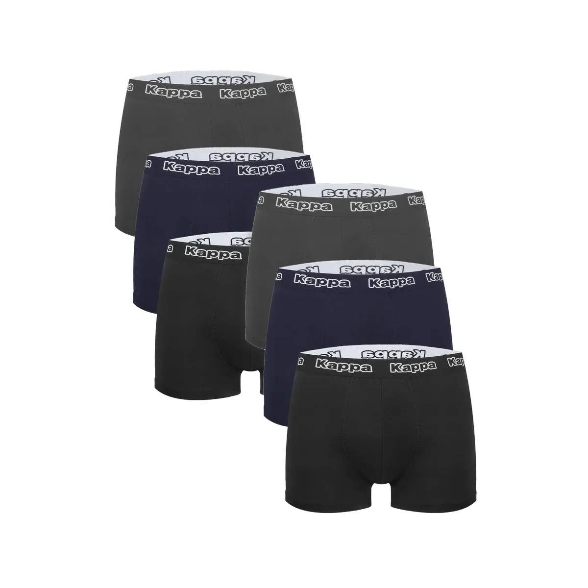 2-PAK Bokserki męskie bawełniane logowana guma Kappa K1221 6 szt. 2XL