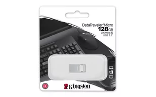 Pendrive, KINGSTON, DataTraveler Micro 128GB, USB 3.2 Gen 1(DTMC3G2/128GB) - Pendrive - miniaturka - grafika 1