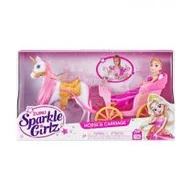 Lalki dla dziewczynek - Lalka Księżniczka 10.5 cala z karetą Zuru Sparkle Girlz - miniaturka - grafika 1