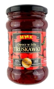 Owoce w żelu truskawki 320g Mk
