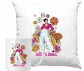 Gadżety dla niej i dla niego - ZESTAW PODUSZKA + KUBEK Harry Styles Pomysł Na Prezent +IMIĘ - miniaturka - grafika 1