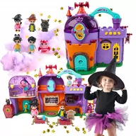 Figurki dla dzieci - SZKOŁA MAGII CZARODZIEJE CZAROWNICE AKADEMIA MAGICZNY ZAMEK ŚWIATŁA DŹWIĘKI - miniaturka - grafika 1