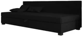 Inne meble do sypialni - Czarny tapczan z pikowanym oparciem i pojemnikiem P4-P64 - miniaturka - grafika 1
