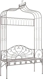 Elior Klasyczna ławka ogrodowa Heine - brązowa - Ławki ogrodowe - miniaturka - grafika 1