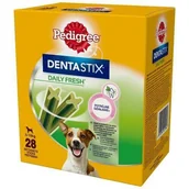 Mokra karma dla psów - Pedigree Dentastix Fresh Hundesnack Für Kleine Hunde (5-10Kg), Zahnpflege-Snack Mit Eukalyptusöl Und Grüner Tee-Extrakt, 4 Packungen Je 28 Stück (4 X 440 G) - miniaturka - grafika 1