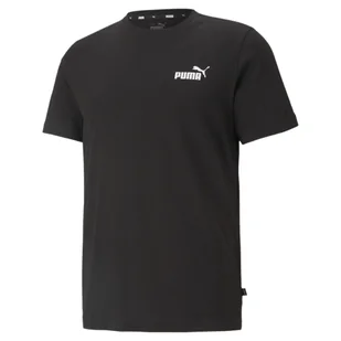 Męska koszulka Essentials z małym logo PUMA Black - Koszulki sportowe męskie - miniaturka - grafika 1