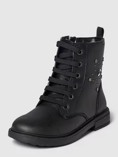 Buty sznurowane z ozdobnymi aplikacjami model ‘ECLAIR’ - Buty dla dziewczynek - miniaturka - grafika 1