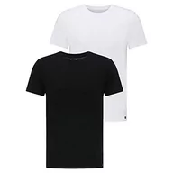 Koszulki męskie - Lee T-shirt męski Twin Pack Crew Black White, czarny i biały, L - miniaturka - grafika 1