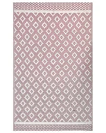 Dywany - BELIANI Dywan różowy 120 x 180 cm prostokątny zewnętrzny na balkon taras do domu nowoczesny geometryczny wzór - miniaturka - grafika 1