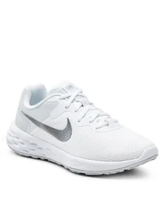 NIKE Damskie buty do biegania W Revolution 6 Nn, Biały Mtlc srebrny czysta platyna, 36 EU - Moda i Uroda OUTLET - miniaturka - grafika 1