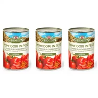 Koncentraty warzywne, przeciery - La Bio Idea Pomidory krojone bez skóry Zestaw 3 x 400 g Bio - miniaturka - grafika 1