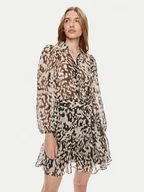 Sukienki - Morgan Sukienka letnia 241-ROZAR.F Beżowy Regular Fit - miniaturka - grafika 1