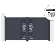 Bramy garażowe - Elektryczna CASANOOV BRAMA skrzydłowa ARLBERG 300B160 + napęd HICKER B200 - miniaturka - grafika 1