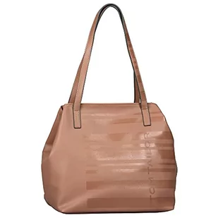 TOM TAILOR Bags MIRI STRIPE PRINT damska torba na zakupy L, 42 x 20 x 28, Stara Ró?a, 42x20x28 - Torebki damskie - miniaturka - grafika 1