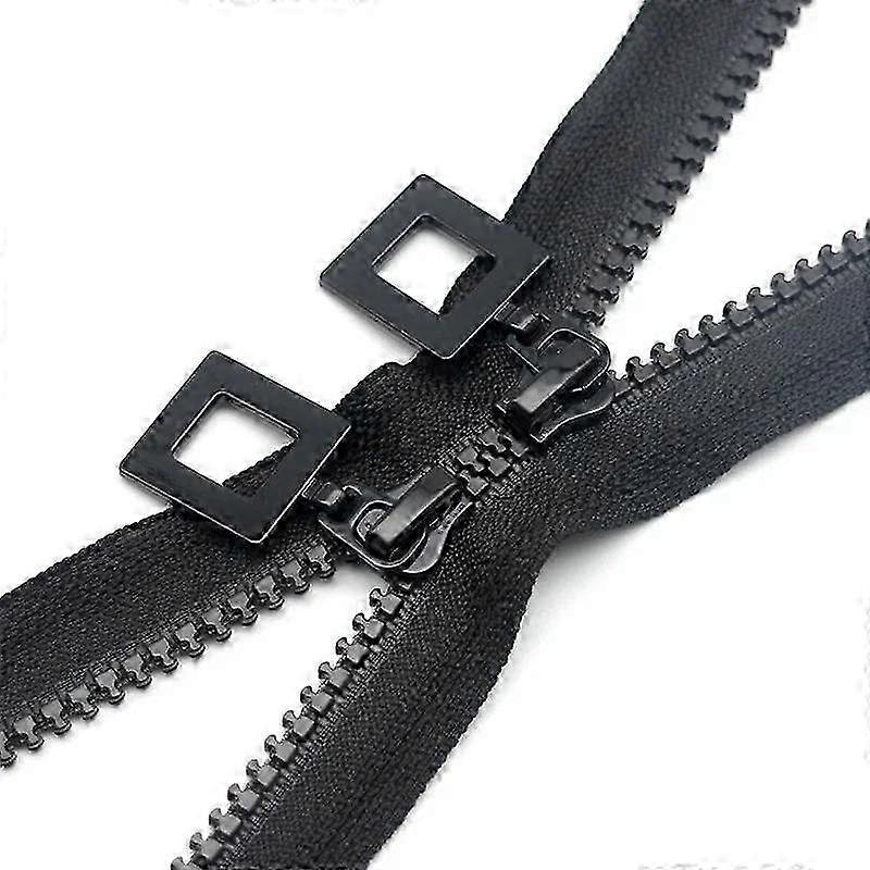 50/70/90/120/150CM Biznes Podwójne suwaki Żywica Zamek błyskawiczny Plecak Kurtka puchowa Torba na ramię Otwarty zamek błyskawiczny DIY Materiały d...