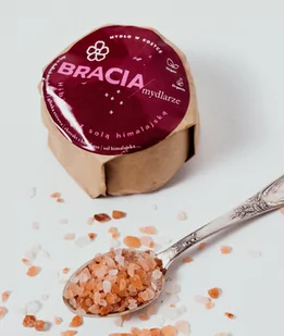 Bracia Mydlarze Naturalne mydło peelingujące - Hibiskus z solą himalajską - Mydła - miniaturka - grafika 1