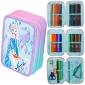 Piórniki - Piórnik potrójny z wyposażeniem Coolpack Jumper 3 Disney Core Frozen F067776 - miniaturka - grafika 1