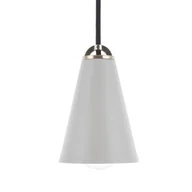 Lampy sufitowe - Beliani Lampa wisząca szara CARES - miniaturka - grafika 1