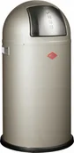 Kosze na śmieci - Kosz na śmieci Wesco Kosz na śmieci n. srebrny 50l Pushboy Wesco - miniaturka - grafika 1