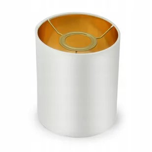 Abażur Do Lamp Żyrandoli Kinkietów E27 Biały Złoty - Lampy ścienne - miniaturka - grafika 1