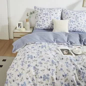 Pościel - Pościel w Kwiaty Satyna Bawełniana 160x200 S011 - miniaturka - grafika 1