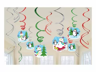 Amscan Dekoracja bożonarodzeniowa  wesoły bałwan korzystną opakowanie krętlik dekoracja 679731 - Ozdoby bożonarodzeniowe - miniaturka - grafika 1