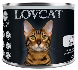 Lovcat Pure Lamb puszka 200g - Mokra karma dla kotów - miniaturka - grafika 1