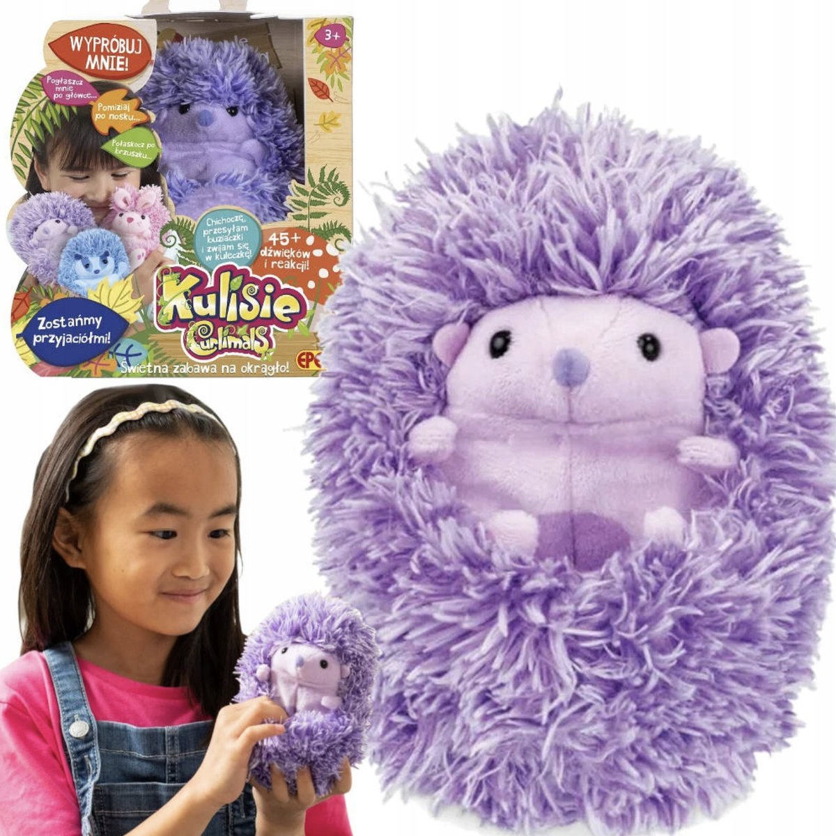 KULISIE PLUSZ INTERAKTYWNY PREZENT NOWA POLSKA WERSJA EPEE FIOLETOWY JEŻYK