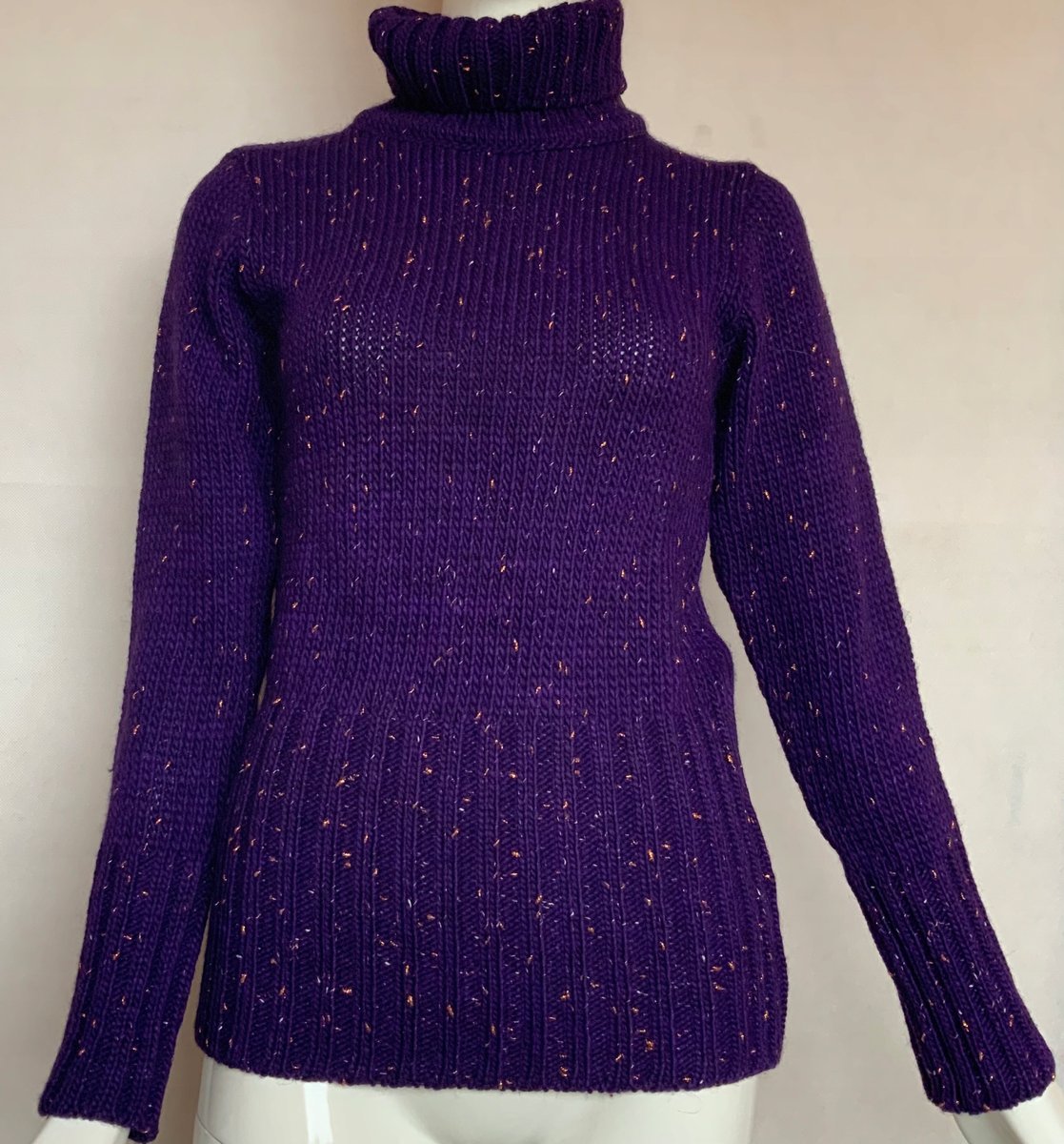 Sweter Z Golfem Damski Cieply Prezent Premium