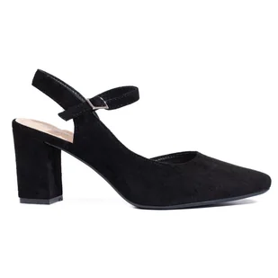 Stylowe damskie czółenka czarne Sergio Leone - Czółenka - miniaturka - grafika 1