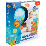 Zabawki interaktywne dla dzieci - Zabawka edukacyjna DUMEL Muzyczna Wieża Niespodzianka 5w1 DD45717 - miniaturka - grafika 1