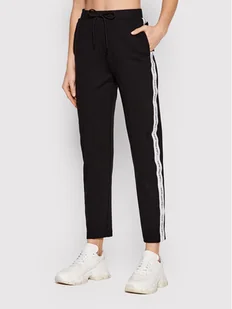 Calvin Klein Jeans Spodnie dresowe J20J218731 Czarny Regular Fit - Spodnie sportowe damskie - miniaturka - grafika 1