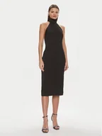 Sukienki - KARL LAGERFELD Sukienka koktajlowa 240W1307 Czarny Slim Fit - miniaturka - grafika 1