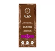 Farby do włosów i szampony koloryzujące - Khadi HENNA NATURALNA FARBA DO WŁOSÓW ŚREDNI BRĄZ 100G - miniaturka - grafika 1