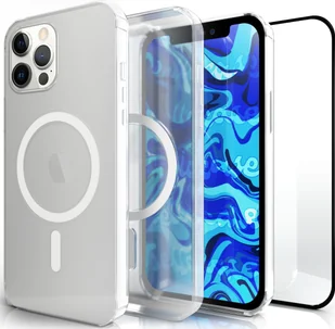 Hello Case Etui magsafe do iPhone 12 PRO MAXmagnetyczne pancerne clear case SZKŁO - Etui i futerały do telefonów - miniaturka - grafika 1