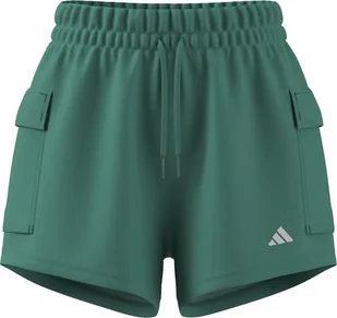 adidas Damskie Essentials Małe Logo French Terry Cargo szorty - Spodenki damskie - miniaturka - grafika 1