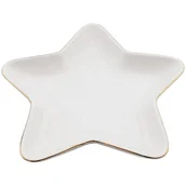 Tace i patery - Vilde Talerzyk świąteczny gwiazda porcelanowy taca patera talerz święta Boże Narodzenie 18 cm - miniaturka - grafika 1