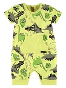 Rampersy - Niemowlęcy rampers limonkowy Up Baby - miniaturka - grafika 1