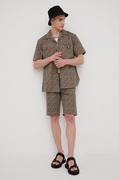 Spodenki męskie - Dickies Dickies szorty bawełniane męskie kolor beżowy - miniaturka - grafika 1