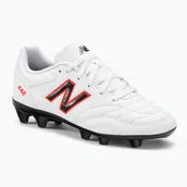 Piłka nożna - Buty piłkarskie dziecięce New Balance 442 v2 Academy JNR FG white - miniaturka - grafika 1