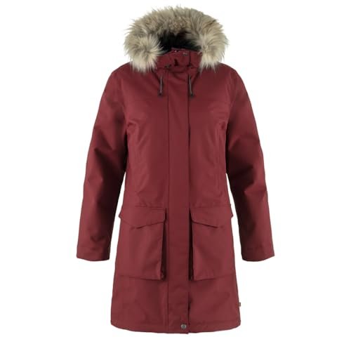 Fjallraven 87161-347 Nuuk Lite Parka W Kurtka damska bordowa czerwona, rozmiar XXS