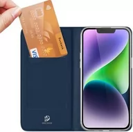 Etui i futerały do telefonów - Dux Ducis Etui z klapką Skin Pro do iPhone 15 Plus, granatowe - miniaturka - grafika 1